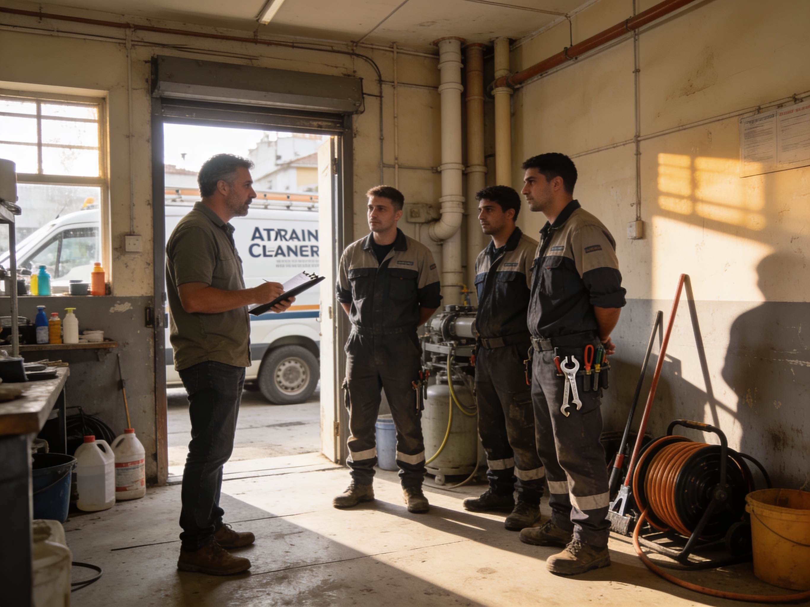 The Athens DrainCraft team at work in Athens