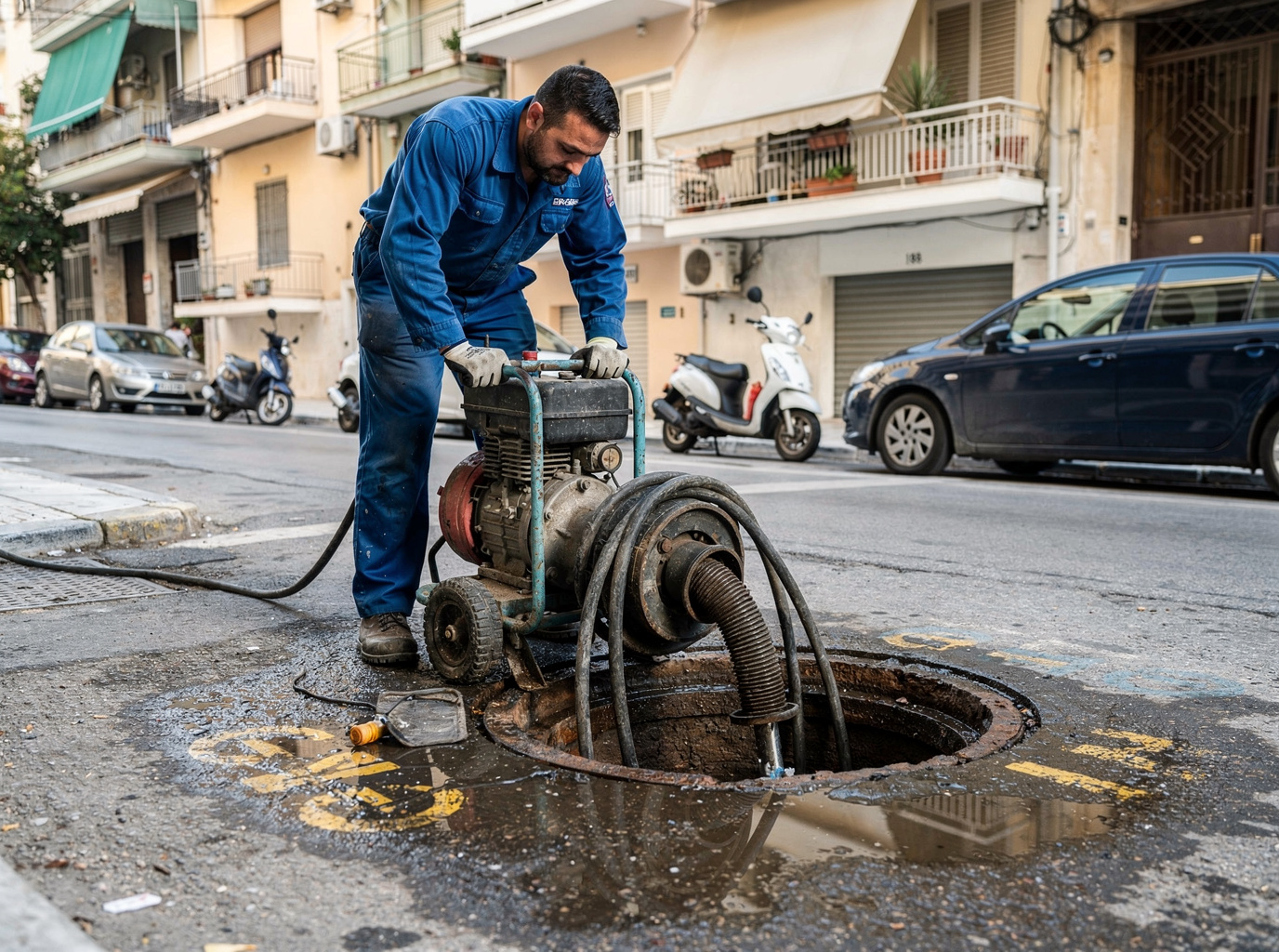 Sewer Line Blockage Removal in Athens