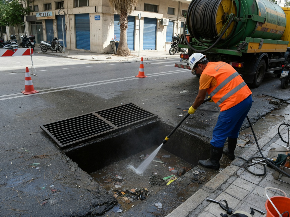 Storm Drain Cleaning in Athens